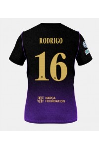 Barcelona Rodri Hernandez #16 Jalkapallovaatteet Vieraspaita 2026-27 Lyhythihainen